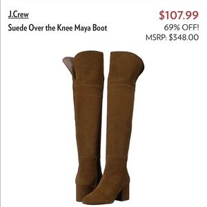 J crew maya OTK boots new without box